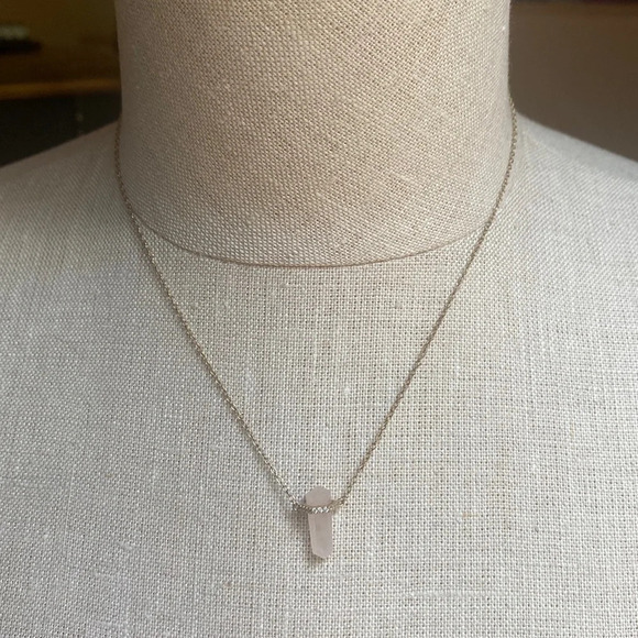 Urban Outfitters Jewelry - Rose Quartz Pendant Necklace​​​​​​​​​​